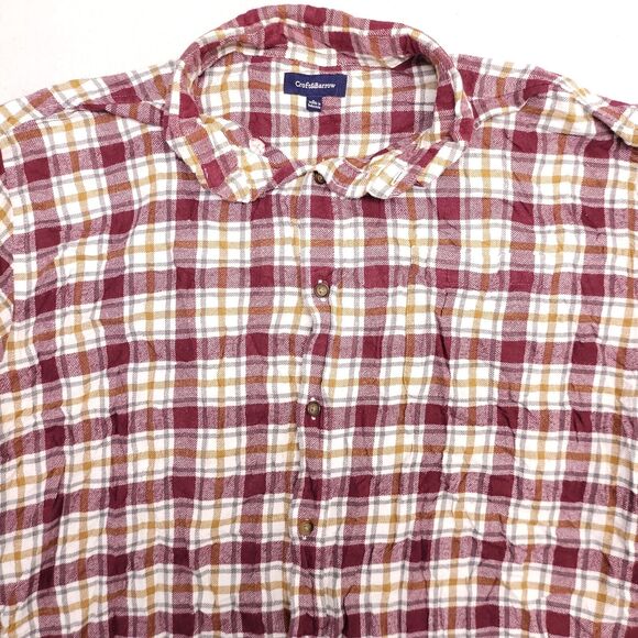 Croft & Barrow Tartan Flannel Casual Button Up Shirt Mens Size Large L Red - Picture 1 of 10
